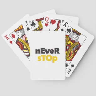 Modernes, einfaches, mutiges typografisches Design Spielkarten