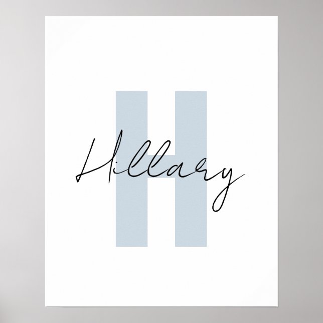 Modernes, einfaches Personalisiertes Poster (Vorne)