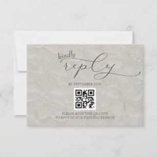 Modernes einfaches QR RSVP Karte