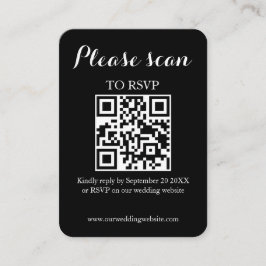 Modernes, einfaches QR-Verfahren und UAWG Wedding Begleitkarte
