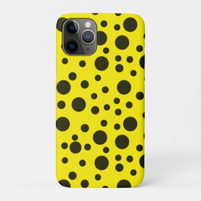 Modernes, einfaches Schwarzes Nadelmuster Case-Mate iPhone Hülle (Rückseite)