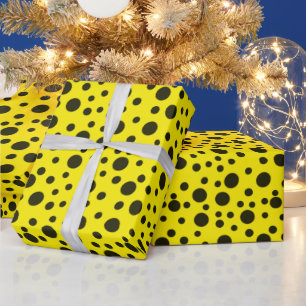 Modernes, einfaches Schwarzes Nadelmuster Geschenkpapier