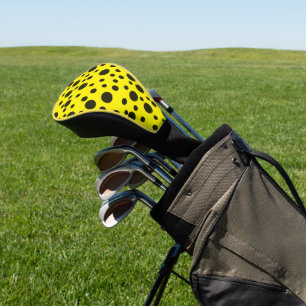 Modernes, einfaches Schwarzes Nadelmuster Golf Headcover