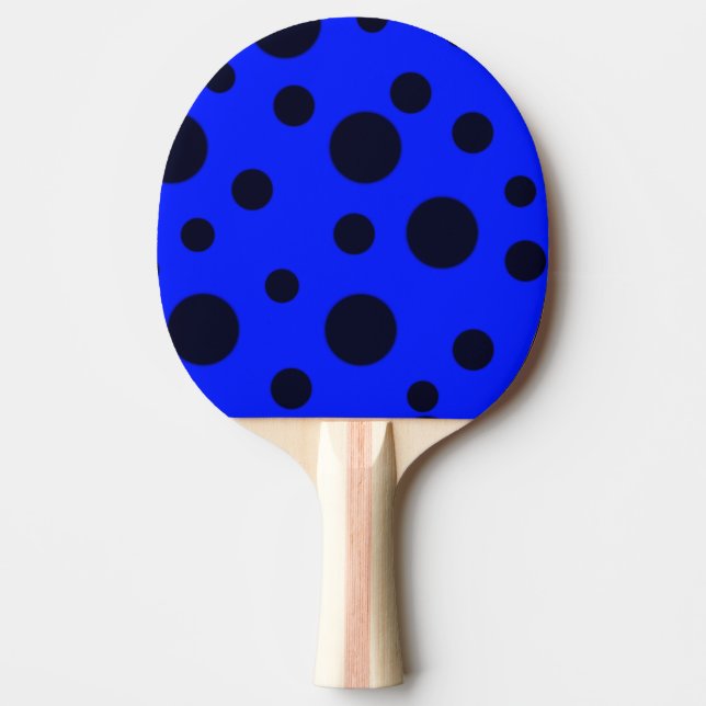 Modernes, einfaches Schwarzes Nadelmuster Tischtennis Schläger (Vorderseite)