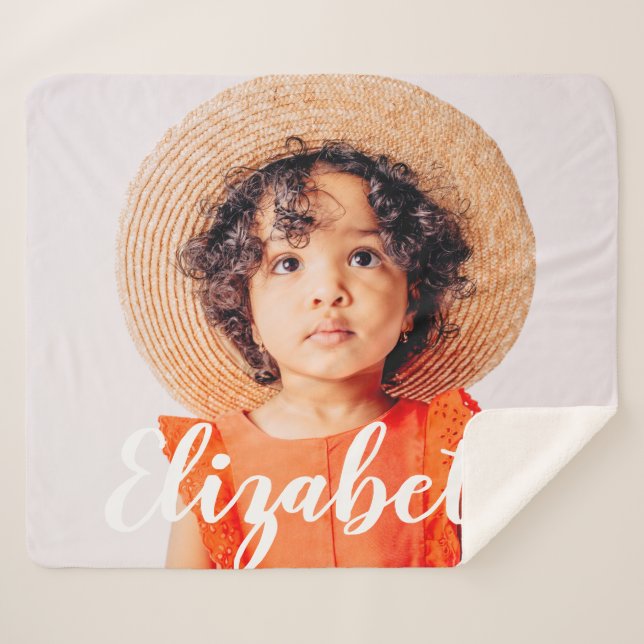 Modernes, einfaches Skript, mit dem Sie Ihren Name Sherpadecke (Vorderseite (Horizontal))