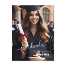 Modernes, einfaches Spanisches Foto Script Grad Ei