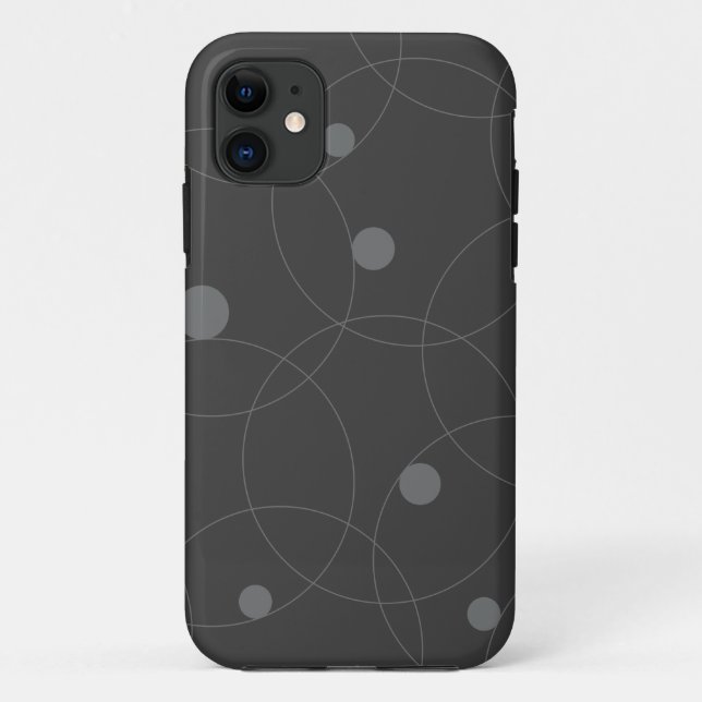 Modernes, einfaches, spielerisches, lustiges Kreis Case-Mate iPhone Hülle (Rückseite)