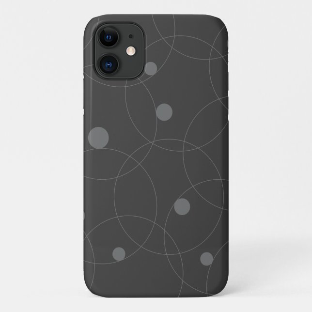 Modernes, einfaches, spielerisches, lustiges Kreis Case-Mate iPhone Hülle (Rückseite)