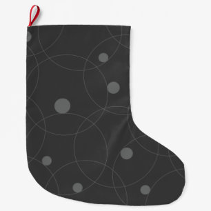 Modernes, einfaches, spielerisches, lustiges Kreis Großer Weihnachtsstrumpf