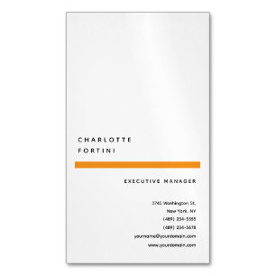 Modernes, einfaches trendy Minimalistisch Magnetische Visitenkarte