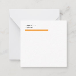 Modernes, einfaches trendy Minimalistisch Mitteilungskarte