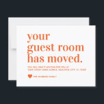 Modernes, einfaches und modernes Gästehaus mit Ora Ankündigung<br><div class="desc">In Ihrem Zimmer haben sich bewegende Ankündigungen mit einer modernen Schrift und Schriftart Typografie und ein Herz. Die Farben können leicht geändert werden,  indem Sie auf Personalisieren klicken und dann klicken,  um weitere anzupassen,  um unsere Farbauswahl anzuzeigen. Kontaktieren Sie unseren Shop,  wenn Sie Hilfe benötigen.</div>