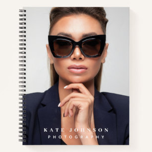 Modernes, einfaches Unternehmen für Minimal-Foto-F Notizbuch