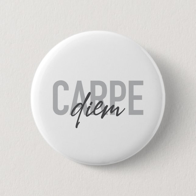 Modernes, einfaches, urbanes, cooles Design Carpe  Button (Vorderseite)