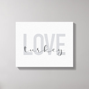Modernes, einfaches, urbanes, cooles Design Liebe Leinwanddruck