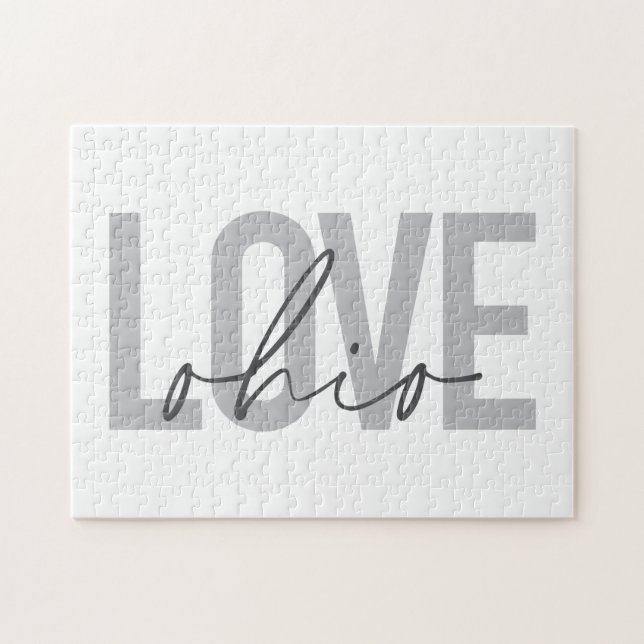 Modernes, einfaches, urbanes cooles Design Liebe O (Horizontal)