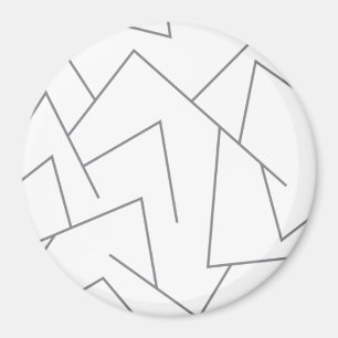 Modernes, einfaches urbanes, dynamisches Grafiklin Magnet