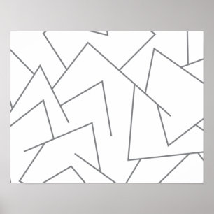 Modernes, einfaches urbanes, dynamisches Grafiklin Poster
