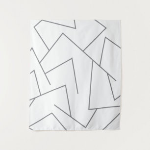 Modernes, einfaches urbanes, dynamisches Grafiklin Wandteppich