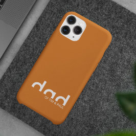 Modernes, einfaches Vater-Design mit Kindernamen Case-Mate iPhone Hülle