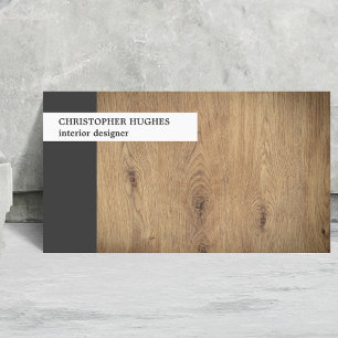 Modernes, einzigartiges Foto Holz Innenarchitektur Visitenkarte