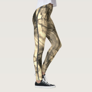 Modernes, einzigartiges schwarzes Rauch Shadow Spo Leggings