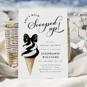 Modernes Eiscreme-Brautparty Einladung