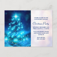 Modernes Electric Blue Christmas Tree Party laden 