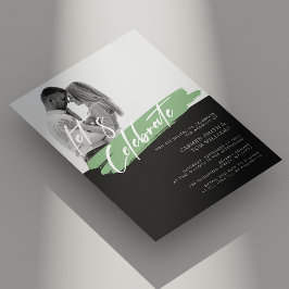 Modernes Elegance Foto Hochzeit einladen Personali Einladung