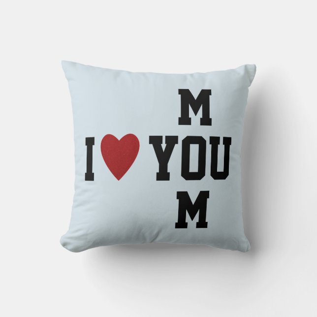 Modernes Elegant I Liebe Sie Mama Kissen (Vorderseite)