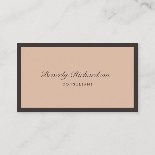 Modernes Elegante Luxe Minimalistisch Beruflich Bl Visitenkarte (Vorderseite)