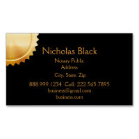 Modernes elegantes Berufliches Black Gold Siegel