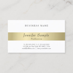 Modernes elegantes Berufliches Gold-Look Minimalis Visitenkarte