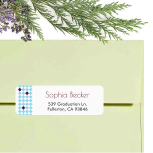Modernes elegantes Blauer Graduiertenmuster