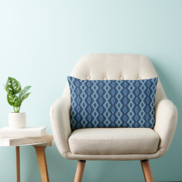 Modernes Elegantes blaues Jay Abstraktes Kunstmust Lendenkissen