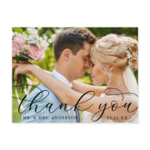 Modernes elegantes Calligraphy Wedding Foto Vielen
