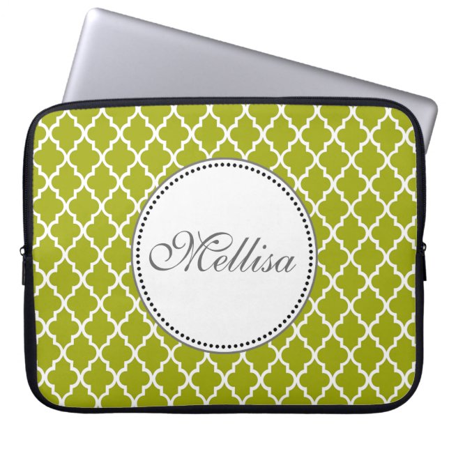 Modernes, elegantes, cooles, Limones Quatrefolionm Laptopschutzhülle (Vorderseite)