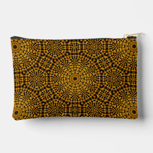 Modernes elegantes Design Gold & Black Dot Art Mus Zubehörtasche