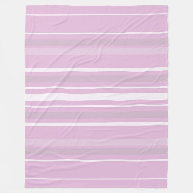 Modernes elegantes Design Rosa Farbe Harmonie Fleecedecke (Vorderseite)