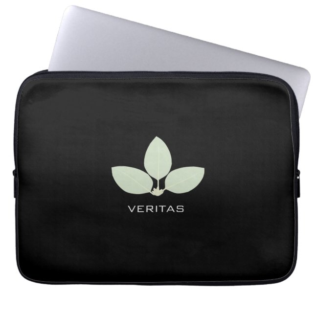 Modernes & elegantes Drei-Becken-Blätter Laptopschutzhülle (Vorderseite)