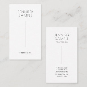 Modernes, elegantes, einfaches Design-Unterschrift Visitenkarte