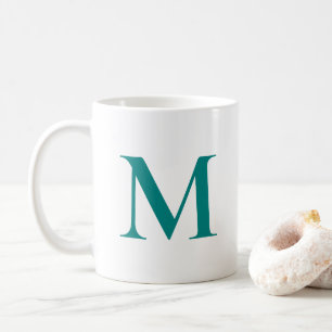 Modernes elegantes, erstklassiges Mit Monogramm Te Kaffeetasse