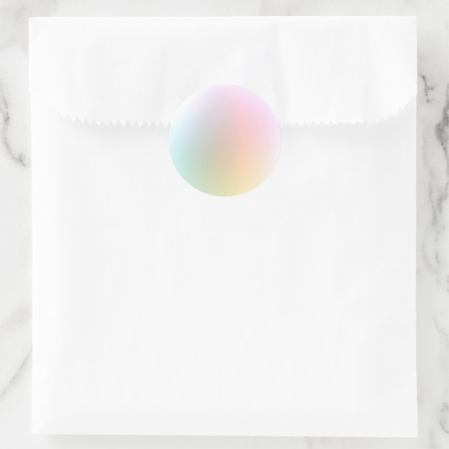 Modernes, elegantes, farbenfrohe Blankenvorlage Runder Aufkleber (Tasche)