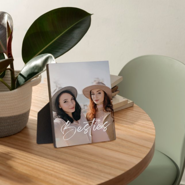 Modernes Elegantes Foto der Besties für die besten Fotoplatte (Von Creator hochgeladen)