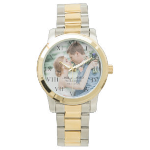 Modernes elegantes Foto New Wed Wedding Armbanduhr