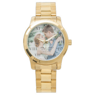Modernes elegantes Foto New Wed Wedding Armbanduhr
