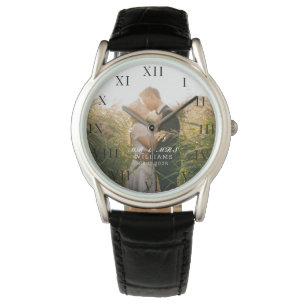 Modernes elegantes Foto New Wed Wedding Armbanduhr