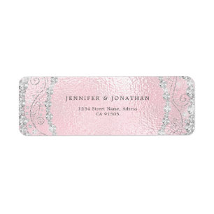 Modernes elegantes Funkelnd Diamond Chic Pink