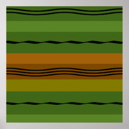 Modernes, elegantes geometrisches Muster Poster