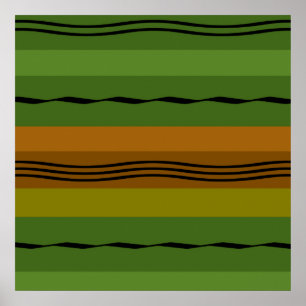 Modernes, elegantes geometrisches Muster Poster